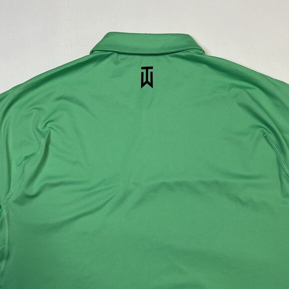 Nike Dri-FiT Tiger Woods ADV Striped Golf Polo XL Spring Green Yellow NEW $90 - Picture 13 of 15